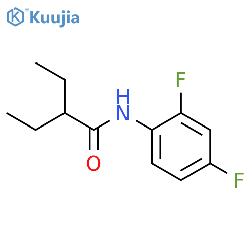 N-(2,4-difluorophenyl)-2-ethylbutanamide structure