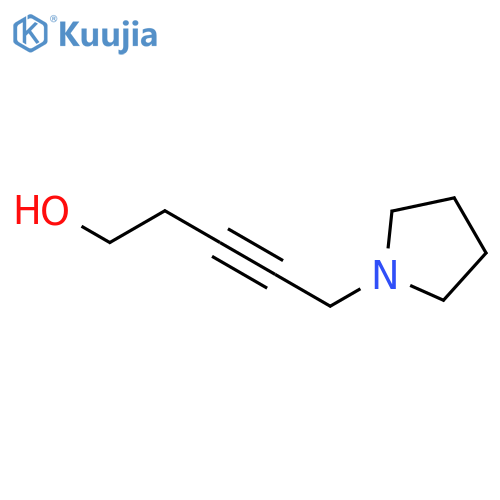 5-(Pyrrolidin-1-yl)pent-3-yn-1-ol structure
