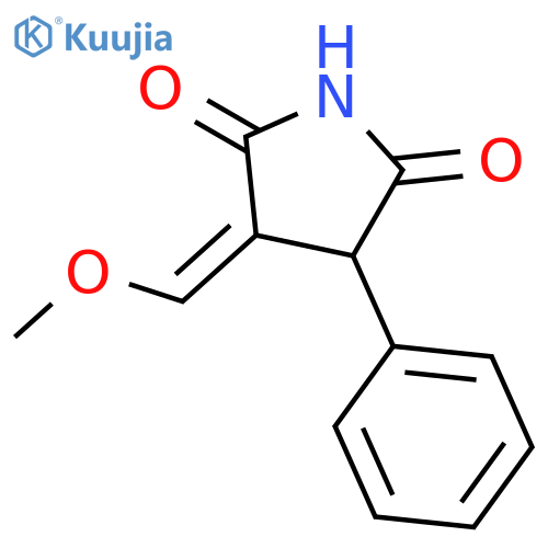 2,5-Pyrrolidinedione, 3-(methoxymethylene)-4-phenyl-, (3E)- structure