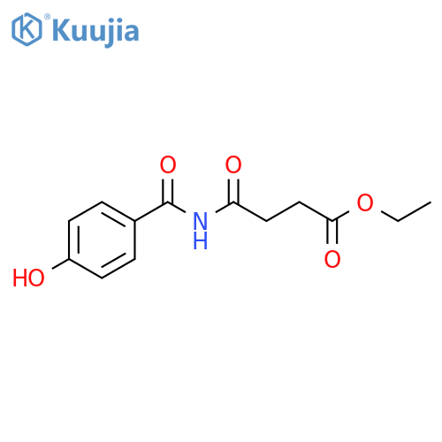 Butanoic acid, 4-[(4-hydroxybenzoyl)amino]-4-oxo-, ethyl ester structure