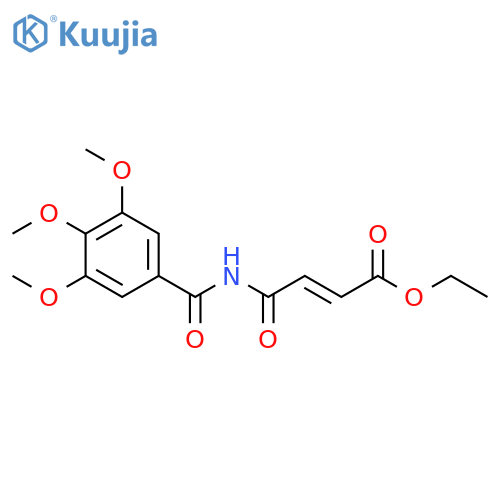 2-Butenoic acid, 4-oxo-4-[(3,4,5-trimethoxybenzoyl)amino]-, ethyl ester,(2E)- structure