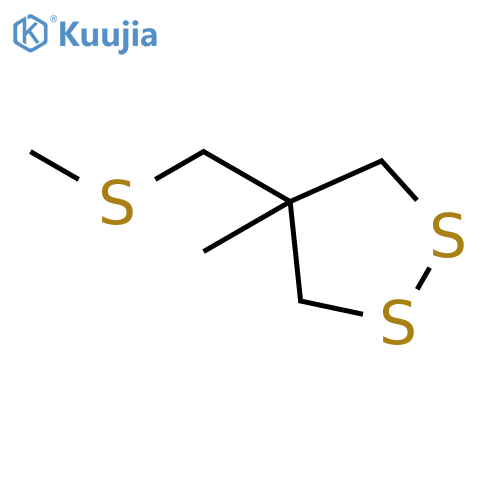 1,2-Dithiolane, 4-methyl-4-[(methylthio)methyl]- structure