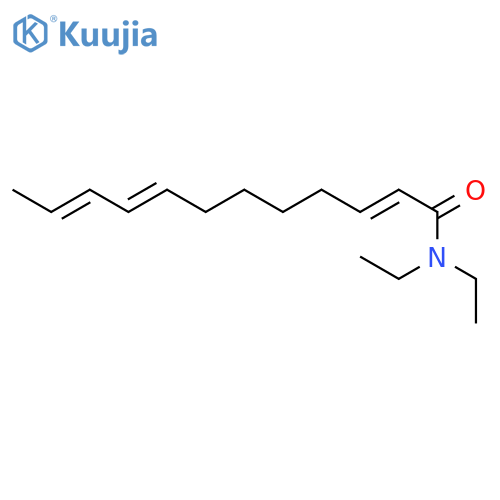 2,8,10-Dodecatrienamide, N,N-diethyl-, (2E,8E,10E)- structure