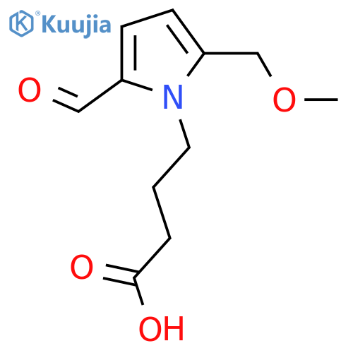 2-Formyl-5-(hydroxymethyl)-1H-pyrrole-1-butanoic acid; Me ether structure