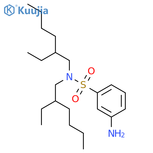 3-amino-N,N-bis(2-ethylhexyl)benzenesulfonamide structure