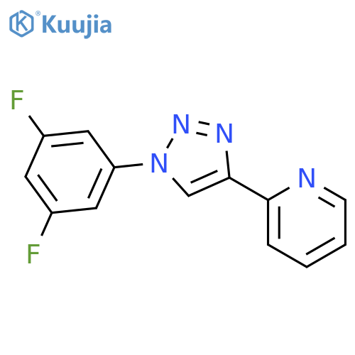 PYRIDINE, 2-[1-(3,5-DIFLUOROPHENYL)-1H-1,2,3-TRIAZOL-4-YL]- structure