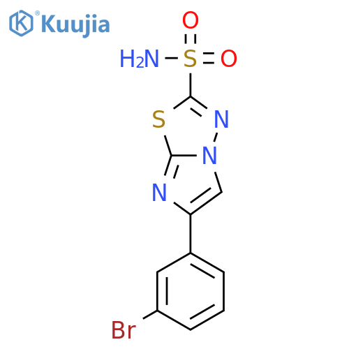 IMIDAZO[2,1-B]-1,3,4-THIADIAZOLE-2-SULFONAMIDE, 6-(3-BROMOPHENYL)- structure