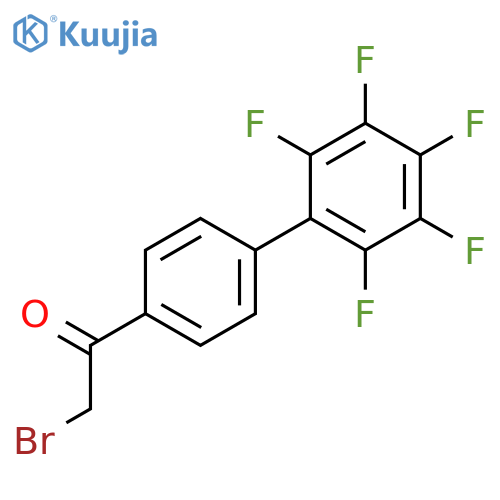 ETHANONE, 2-BROMO-1-(2',3',4',5',6'-PENTAFLUORO[1,1'-BIPHENYL]-4-YL)- structure