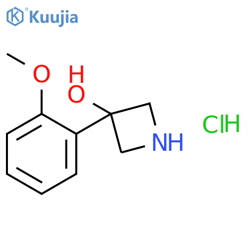 3-Azetidinol, 3-(2-methoxyphenyl)-, hydrochloride structure