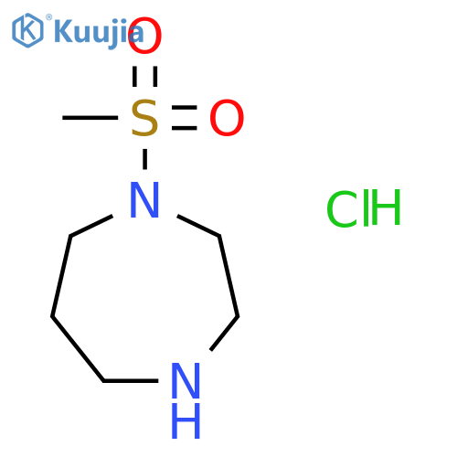 1-methylsulfonyl-1,4-diazepane;hydrochloride structure