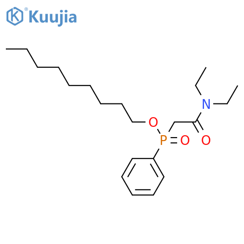 Phosphinic acid, [2-(diethylamino)-2-oxoethyl]phenyl-, nonyl ester structure