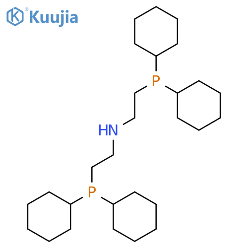 Bis(2-(dicyclohexylphosphino)ethyl)amine structure