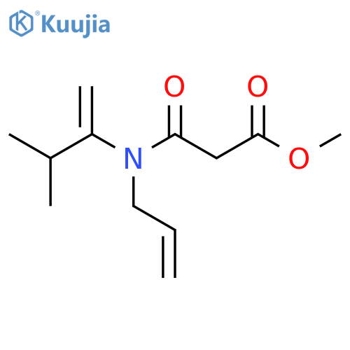 Propanoic acid, 3-[(2-methyl-1-methylenepropyl)-2-propen-1-ylamino]-3-oxo-, methyl ester structure