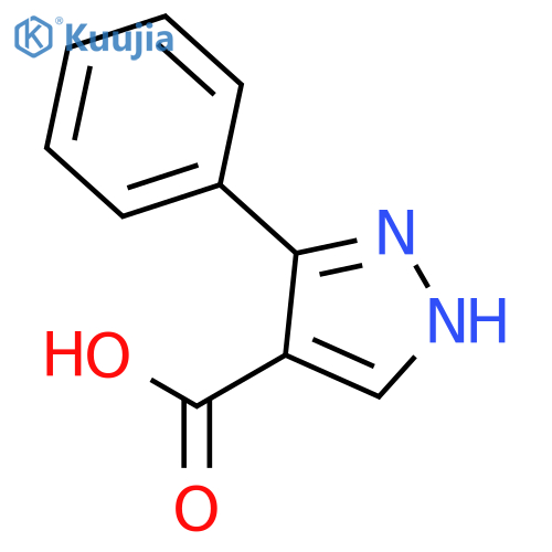 3-Phenyl-1H-pyrazole-4-carboxylic acid structure