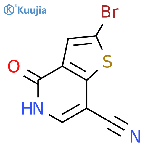 2-Bromo-4-oxo-4,5-dihydrothieno[3,2-c]pyridine-7-carbonitrile structure