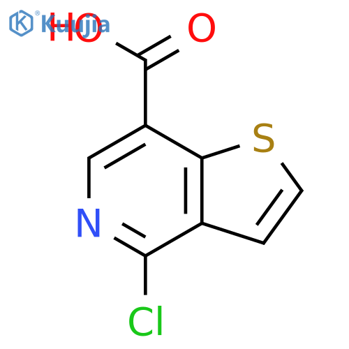 4-chlorothieno[3,2-c]pyridine-7-carboxylic acid structure
