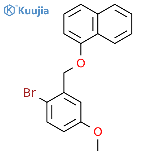 Naphthalene, 1-[(2-bromo-5-methoxyphenyl)methoxy]- structure