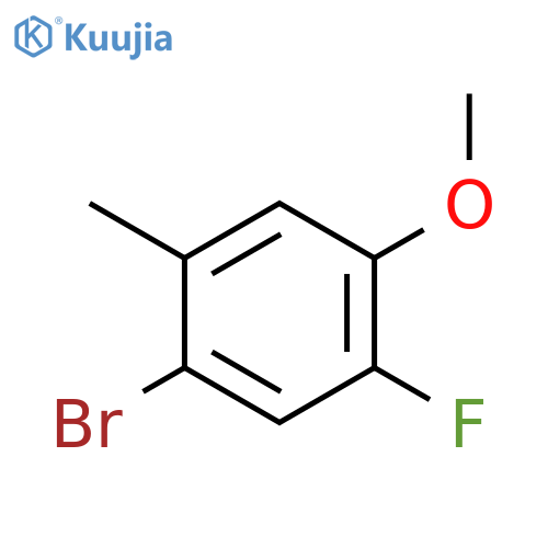 1-bromo-5-fluoro-4-methoxy-2-methylbenzene structure