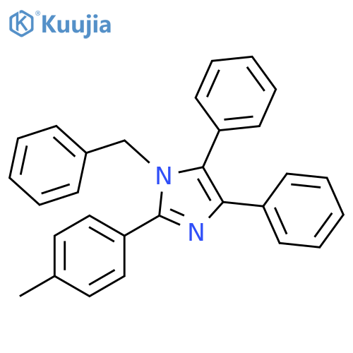 1H-Imidazole, 2-(4-methylphenyl)-4,5-diphenyl-1-(phenylmethyl)- structure