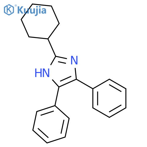 2-cyclohexyl-4,5-diphenyl-1H-imidazole structure