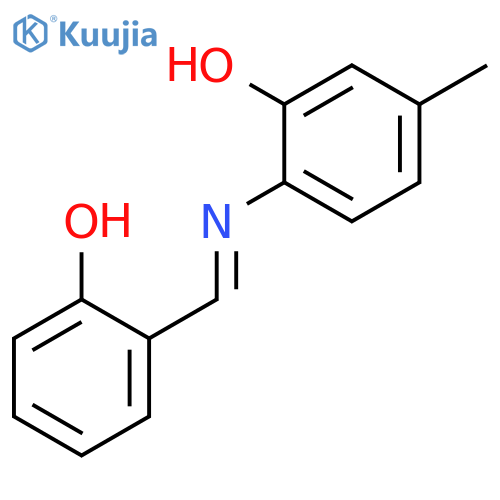 Phenol, 2-[[(2-hydroxyphenyl)methylene]amino]-5-methyl- structure