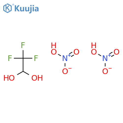 1,1-Ethanediol, 2,2,2-trifluoro-, dinitrate structure
