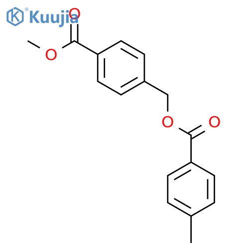 [4-(methoxycarbonyl)phenyl]methyl p-toluate structure