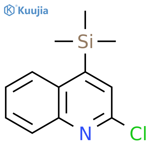 Quinoline, 2-chloro-4-(trimethylsilyl)- structure