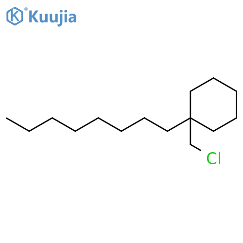 Cyclohexane, (chloromethyl)octyl- structure