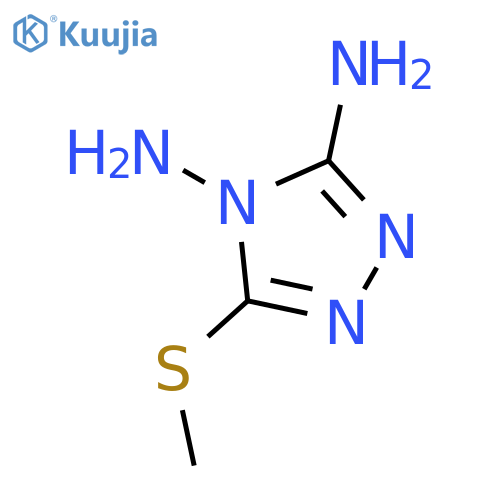 4H-1,2,4-Triazole-3,4-diamine, 5-(methylthio)- structure