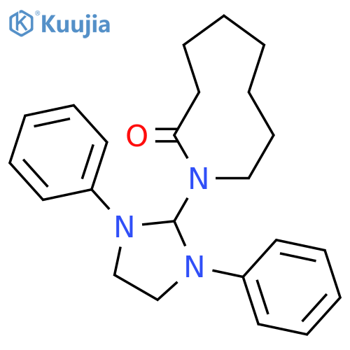 2H-Azonin-2-one, 1-(1,3-diphenyl-2-imidazolidinyl)octahydro- structure