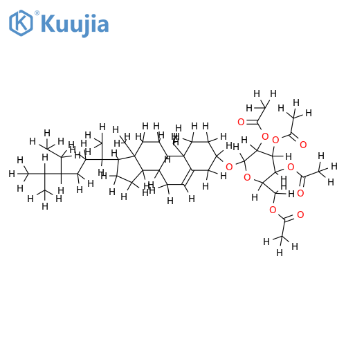 3-(2?,3?,4?,6?-tetra-O-acetyl-beta-D-glucopyranosyloxy)-beta-sitosterol structure