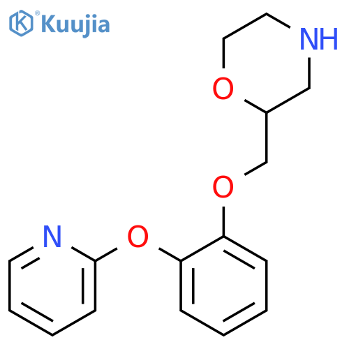 MORPHOLINE, 2-[[2-(2-PYRIDINYLOXY)PHENOXY]METHYL]- structure
