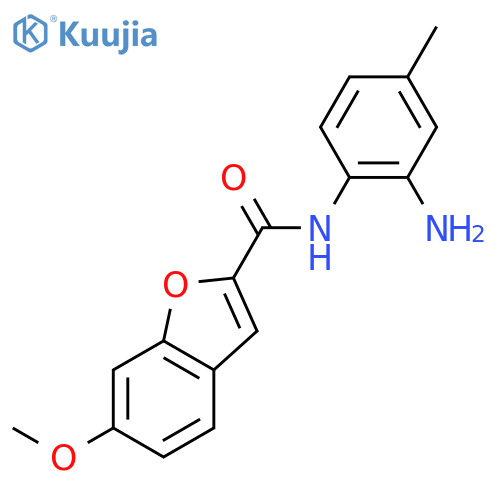 2-Benzofurancarboxamide, N-(2-amino-4-methylphenyl)-6-methoxy- structure