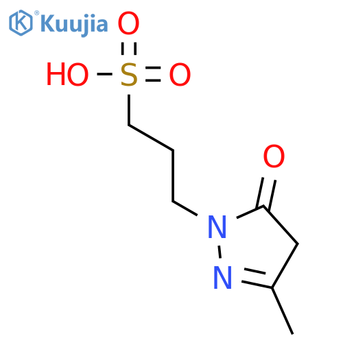 1H-PYRAZOLE-1-PROPANESULFONIC ACID, 4,5-DIHYDRO-3-METHYL-5-OXO- structure