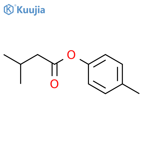 Butanoic acid,3-methyl-, 4-methylphenyl ester structure