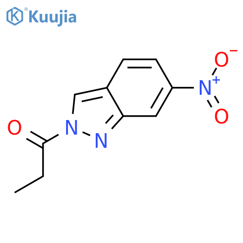 1-Propanone,1-(6-nitro-2H-indazol-2-yl)- structure