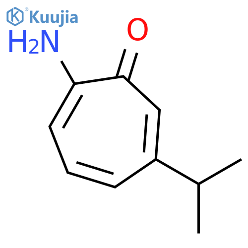 2,4,6-Cycloheptatrien-1-one,2-amino-6-(1-methylethyl)-(9CI) structure