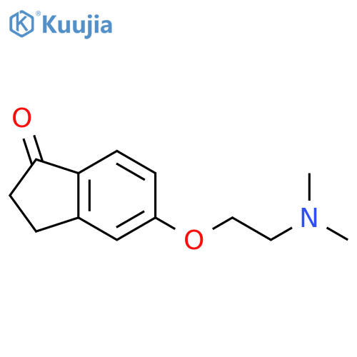 5-[2-(dimethylamino)ethoxy]-2,3-dihydroinden-1-one;hydrochloride structure