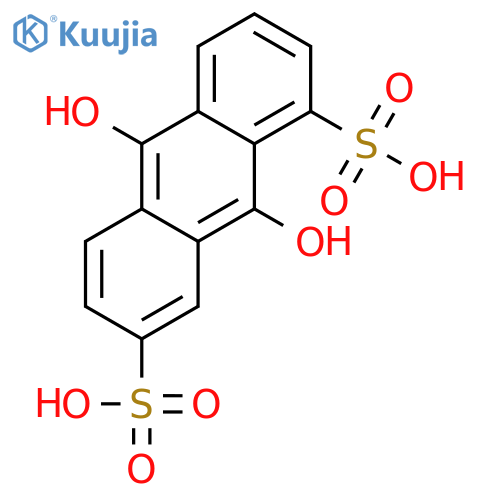 1,7-Anthracenedisulfonic acid, 9,10-dihydroxy- structure