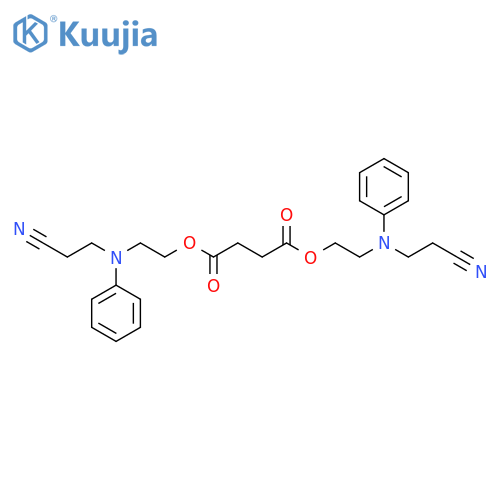 Butanedioic acid, bis[2-[(2-cyanoethyl)phenylamino]ethyl] ester structure