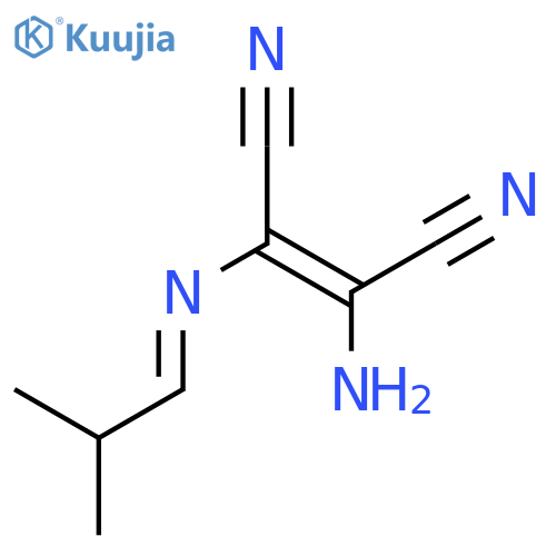 2-Butenedinitrile,  2-amino-3-[(2-methylpropylidene)amino]- structure