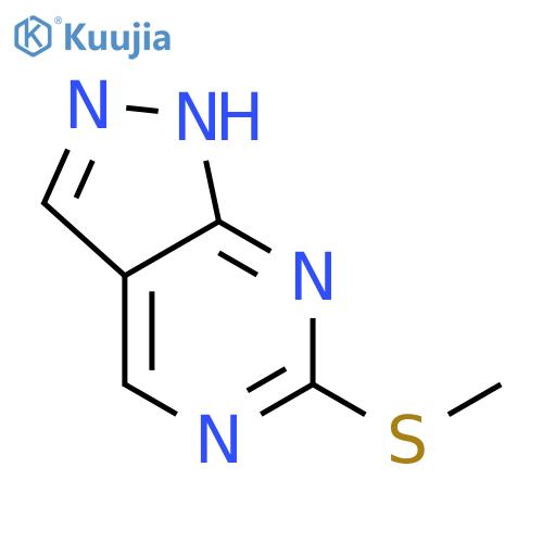 6-(methylsulfanyl)-1H-pyrazolo[3,4-d]pyrimidine structure