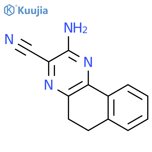 2-amino-5,6-dihydro-Benzo[f]quinoxaline-3-carbonitrile structure