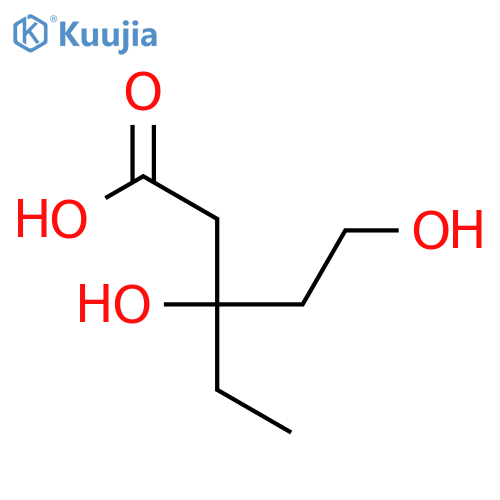 Pentanoic acid,3-ethyl-3,5-dihydroxy- structure