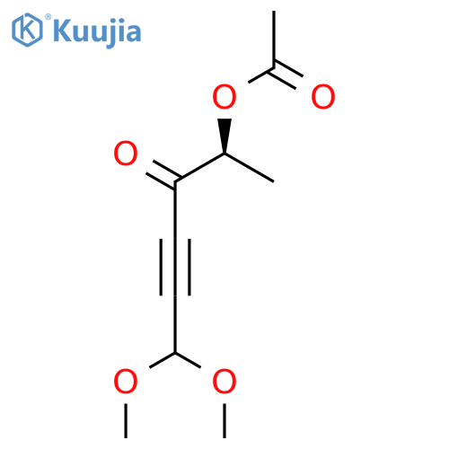 (2S)-6,6-Dimethoxy-3-oxohex-4-yn-2-yl acetate structure