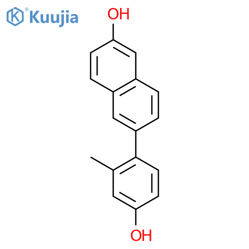 2-Naphthalenol, 6-(4-hydroxy-2-methylphenyl)- structure