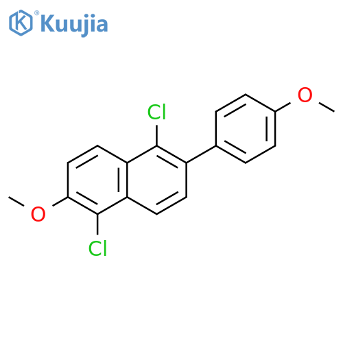 Naphthalene, 1,5-dichloro-2-methoxy-6-(4-methoxyphenyl)- structure