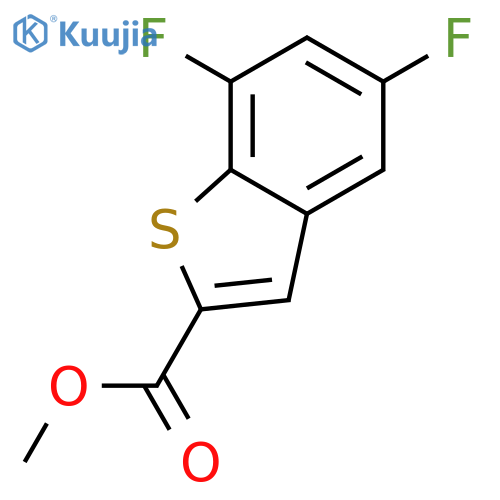 5,7-DIFLUORO-BENZO[B]THIOPHENE-2-CARBOXYLIC ACID METHYL ESTER structure