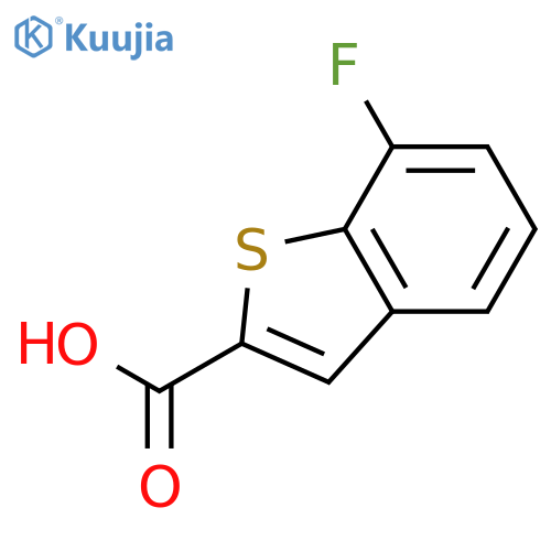 7-Fluoro-1-benzothiophene-2-carboxylic acid structure